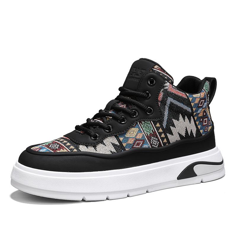 

Thick-soled cloth surface breathable casual board shoes men s four seasons new campus youth trend personalized sports men s shoes 39