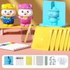 Plaster Graffiti Set DIY Creative Painting Gypsum Powder Craft Kit Children Kids Toys Molds Paints Tools Art Activity Gift