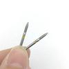 10 ks Zubné diamantové vrtáky pre vysokorýchlostný násadec 1,6 mm stopka Nástroje na bielenie zubov FO-20EF