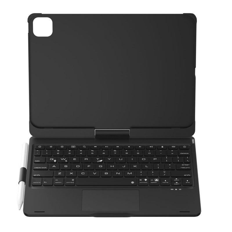 voor iPad 10e iPad 11e A16 Hoes met Bluetooth Toetsenbord Penhouder RGB Achtergrondverlichting 360 Graden Draaibaar Opvouwbare Stand for iPad 11th 10th