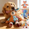 Jouet à mâcher pour chien Animaux mignons Résistant aux morsures Interactif Siffleur Jouet pour chiot Nettoyage des dents Jouet en peluche pour animaux de compagnie Fournitures pour animaux de compagnie Jouets pour animaux de compagnie pour chiens de petite, moyenne et grande taille