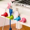 Cute Rabbit Ear Cable Manager Desktop Car Dashboard Charger Cables Clasp Clip Desk Line Organizer Bunny Ear Winder Holder