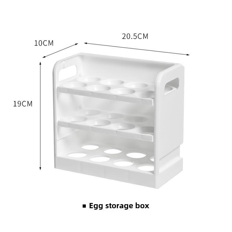 

Двусторонний лоток для яиц для двери холодильника - кухонный контейнер для хранения и сохранения свежести 3-layer