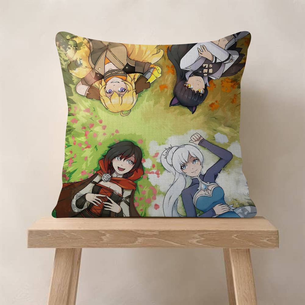 Web A-Animation R-RWBY Personalized Pillow Cover Kids Bedroom Wild Party Decor Pillowcase Kid Birthday Shower Gift