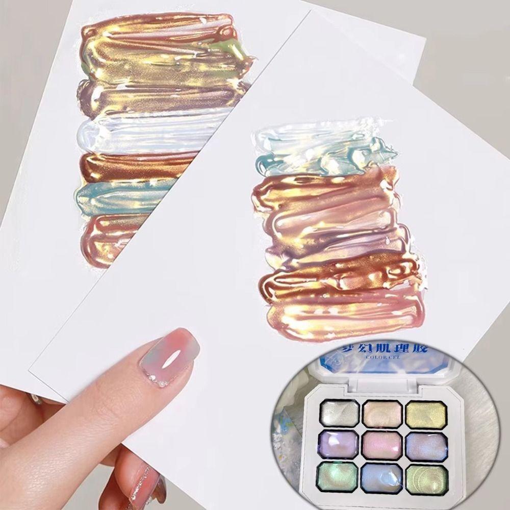 Esmalte de Gel de 9 Colores Polvo para Uñas Semipermanente 2025 Uñas de Gel