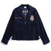 Chaqueta de Trabajo Vintage Amekaji Bordada de Pana Exterior Unisex