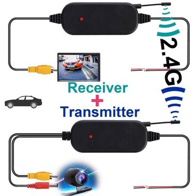 Araç Dikiz Kamera ve DVD Monitör Ekranı Ters Yedekleme Dikiz Kamera için 2.4G Kablosuz Video Verici Alıcı Kiti