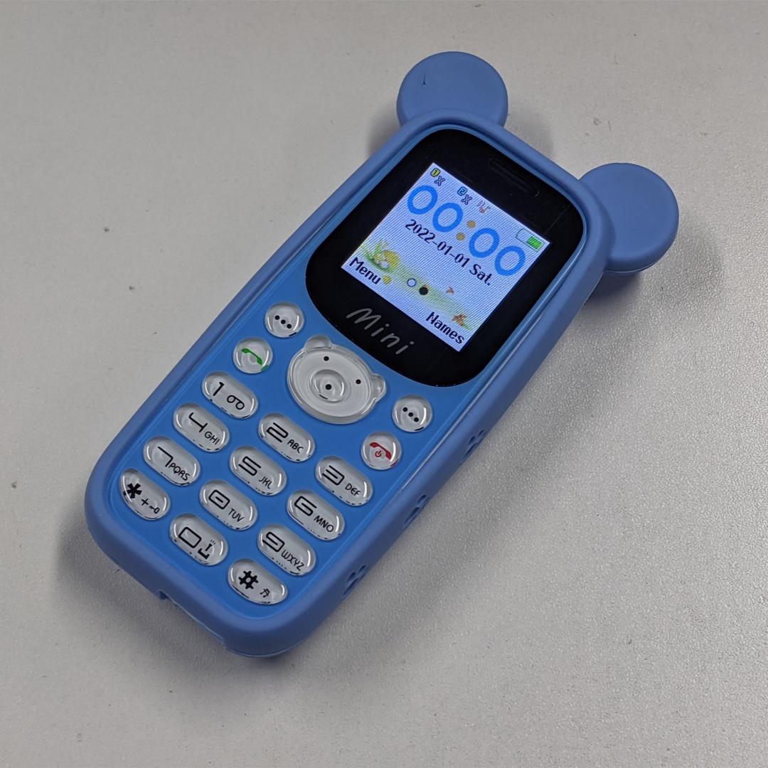 

H21 Mini Cartoon Mobile Phone Little Bear Style 1.44inch MTK GSM 2G Student Phone Cheap Feature Cellphone Support Torch FM Radio рожевий