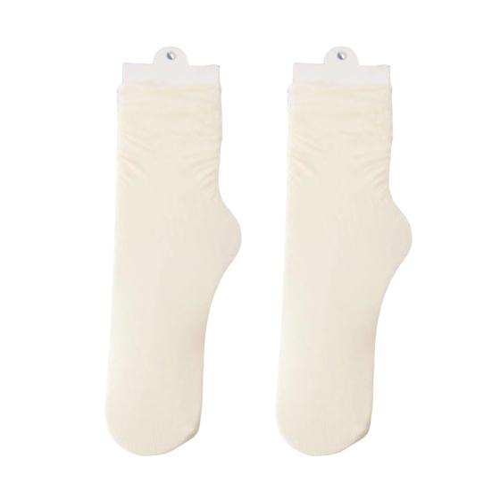 3 Women's Breathable Ice Silk Socks Pairs Crew Socks Ladies Calf