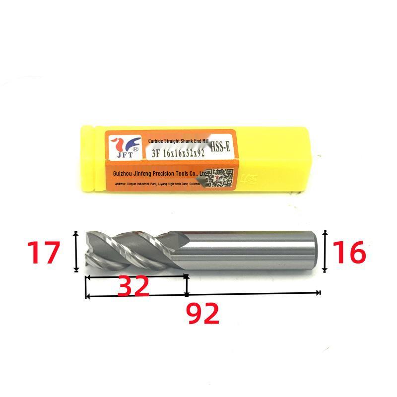 Guiyang Jinfeng High-Speed Steel Three-Flute Superhard End Mill 1.5–30mm