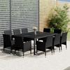 Day and Night - Day and Night Garden Dining Set 11 Pieces Black Synthetic Rattan