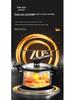 Multi-Functional 304 Stainless Steel Micro-Pressure Soup Pot, Compatible with Induction and Gas Stoves, Five-Layer Steel Composite Base.