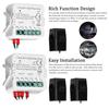 Tuya WiFi 2 Gang 80A Single Phase Clamp Solar PV Bidirectional Two Way Energy Meter Mobilephone APP Control Current