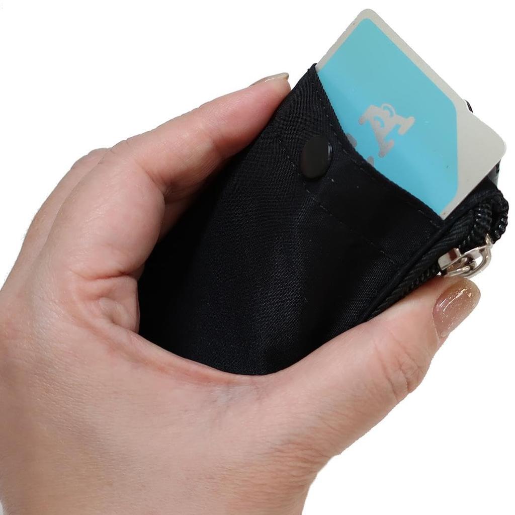 MARIMOCRAFTSNOOPY Joe Cool Monotone Key Pass Pouch x x D2cm Peanuts Key Pass Key Pass Key Reel (Front) H12.5 W7.5 (SPIK-453) - Pouch, Case, Women's &