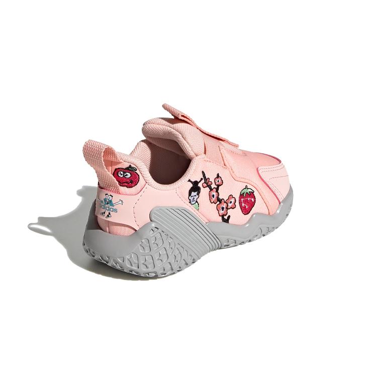 Cleofus X Adidas 4Uture Rnr Ac I Slip Resistant Abrasion Resistant Low Top Running Shoes Pink Gray Infant And Toddler FW8035
