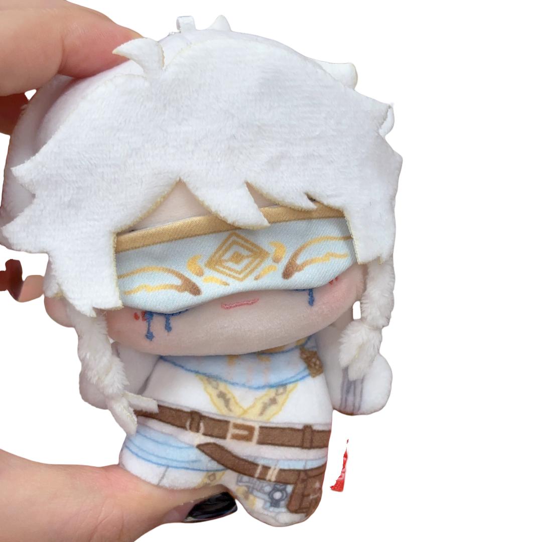 10cm Prophet Bai The Fifth Personality Series Eli cute Including eye mask Eye mask detachable Pendant Gift Cotton doll plush toy