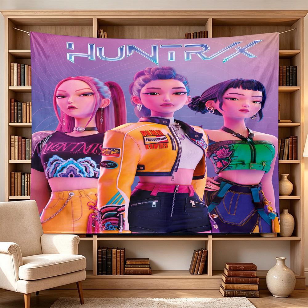 Huntrx Cyberpunk Fashion Large Size Wall Tapestry, Room Aesthetic Decor for Living Room Party Background,Perfect Gift