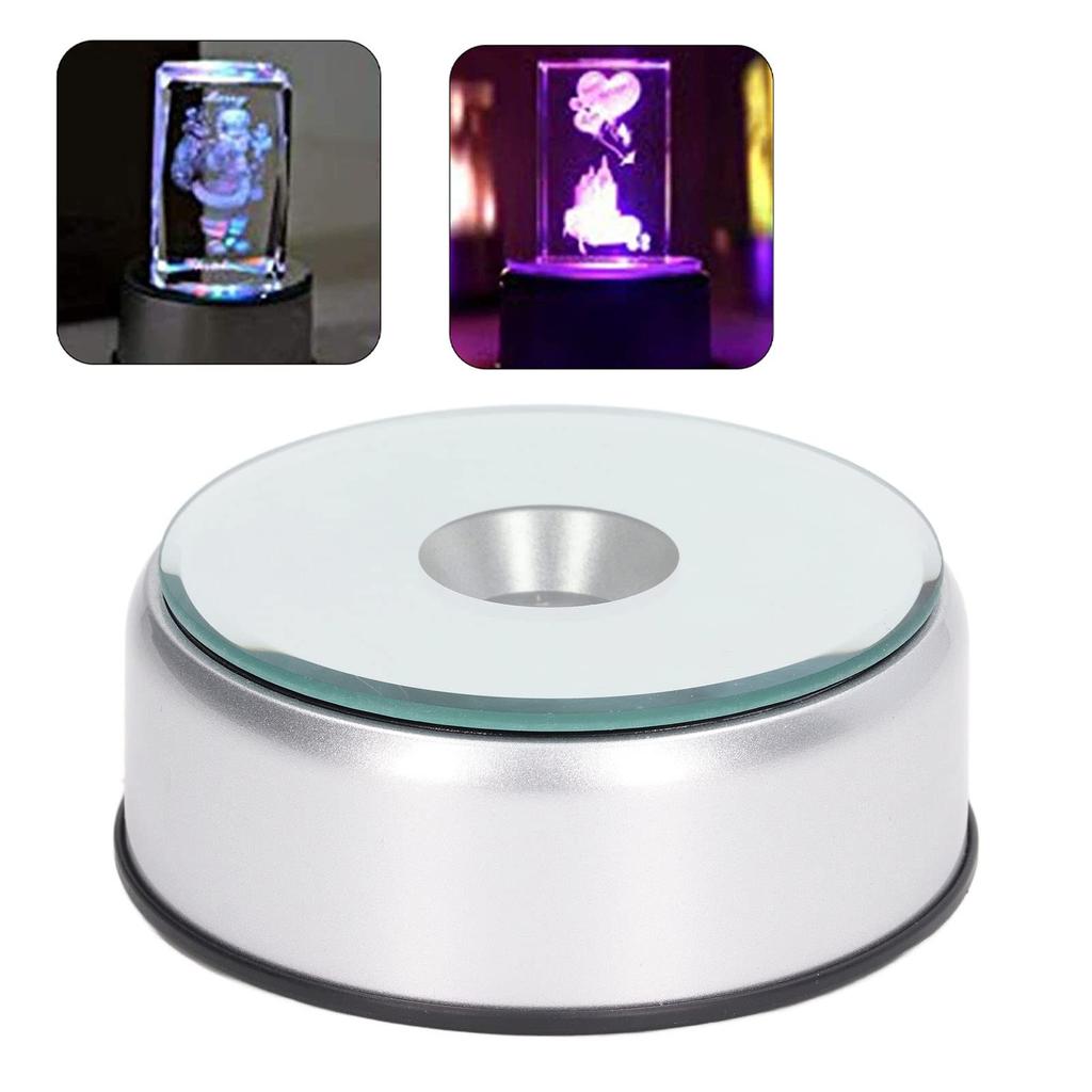 Turntable Stand Rotating Base Display Light LED Lighting Base USB Object Ornament Display Light Figure