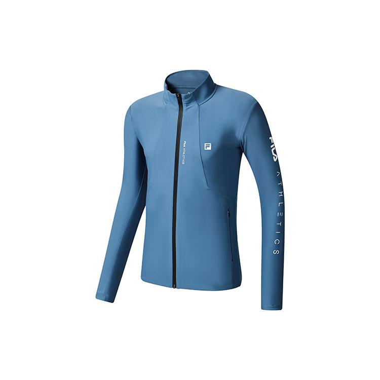 FILA Jackets Men s Gray Cobalt Blue Stand Collar Moderate Other A11M231501F-BU L