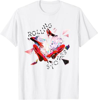 T-shirt Esclusiva a Cuore Prismatico Ufficiale The Rolling Stones