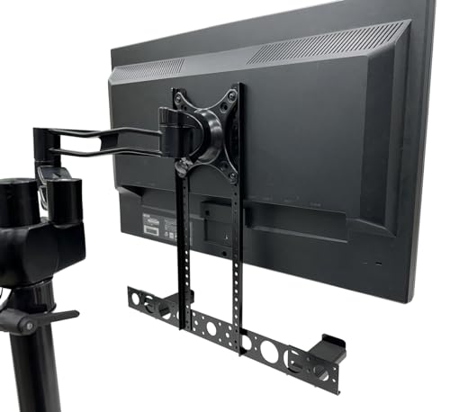 Nagao Seisakusho Monitor Arm Compatible Soundbar Stand for VESA-Compatible Computer Monitors and Speakers (NB-SNDB-VESA)