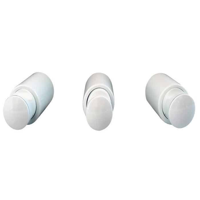 Fixations De 3 Consoles Pour Sèche-serviette À Tubes Ronds