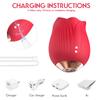 Rose Clit Sucker Vibrators for Women 10 Frequency Powerful Clitoris Stimulator Vacuum Sucking