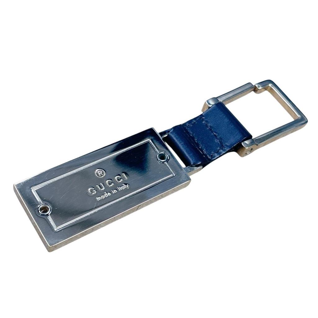 GUCCI Key hook Key ring key ring leather Brown unisex Used