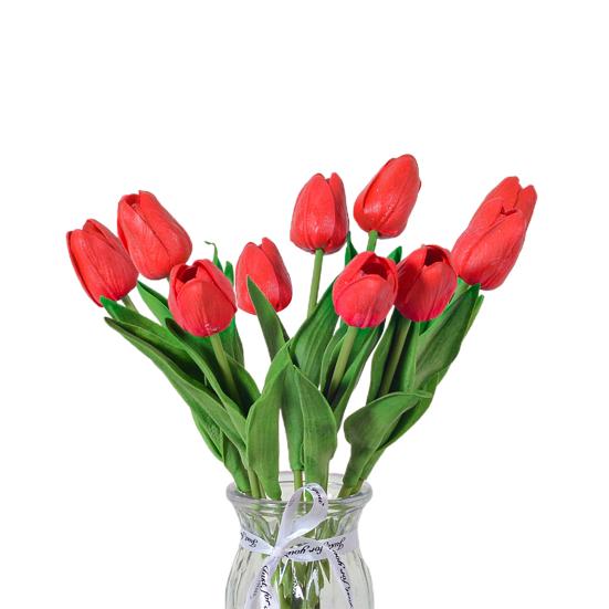 Blume mit Stiel Realistisch Heim Büro Tisch Mittelstück Hochzeit Kunstblumenzweig Künstliches Blumenarrangement