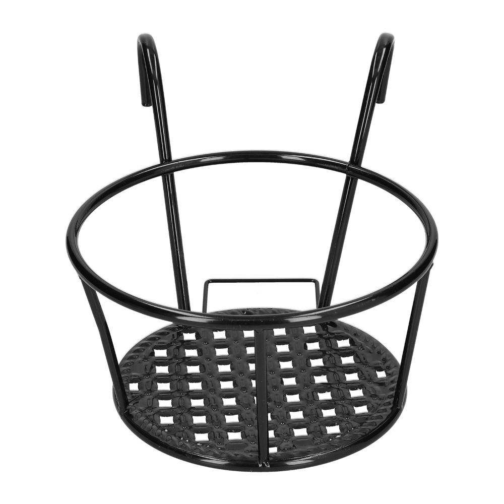 Thick wrought iron construction Flower Pot Holder Railing hanging chlorophytum & pothos