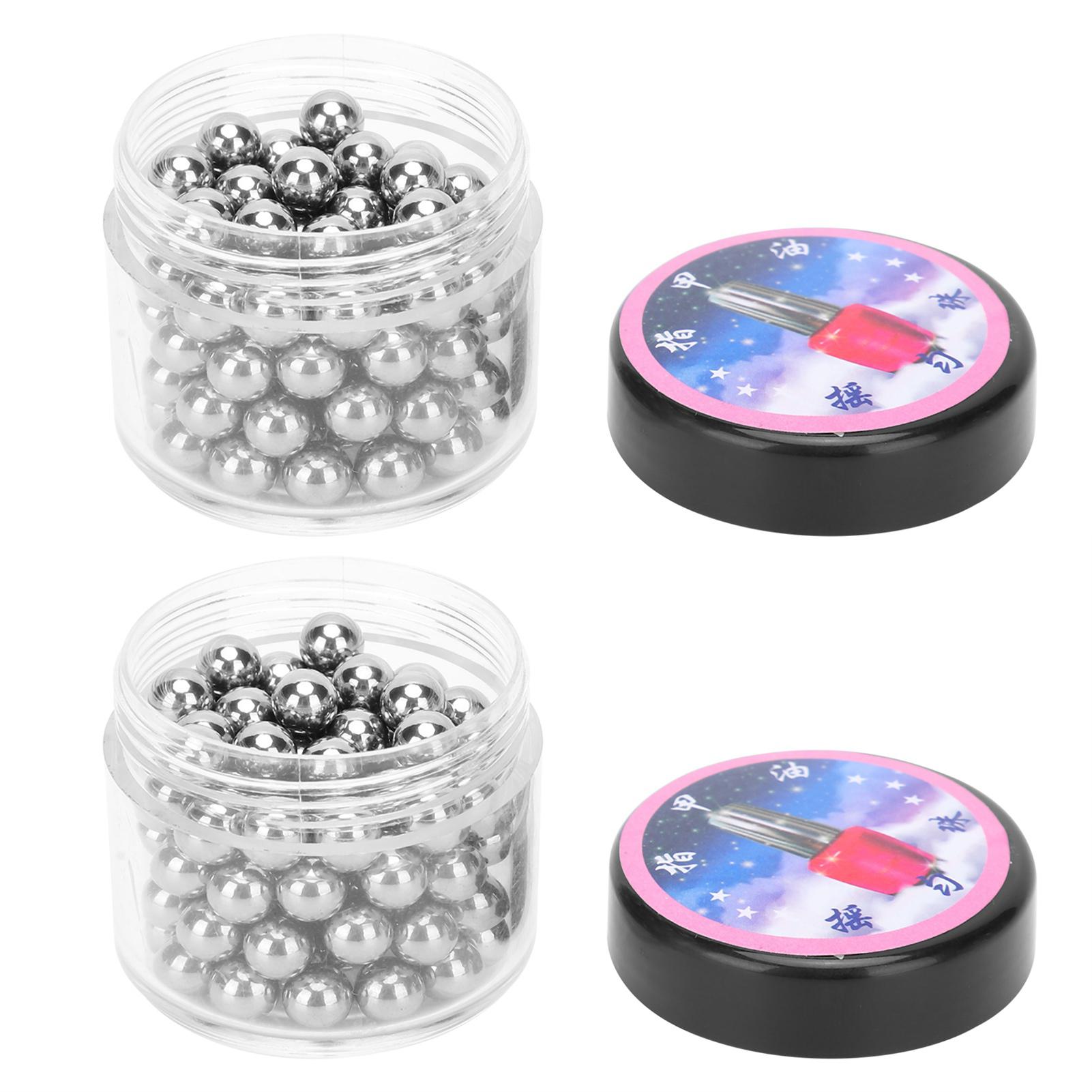 

200Pcs Nail Polish Shaker Beads 304 Stainless Steel Ball AntiAcid Hand Tools 3 16