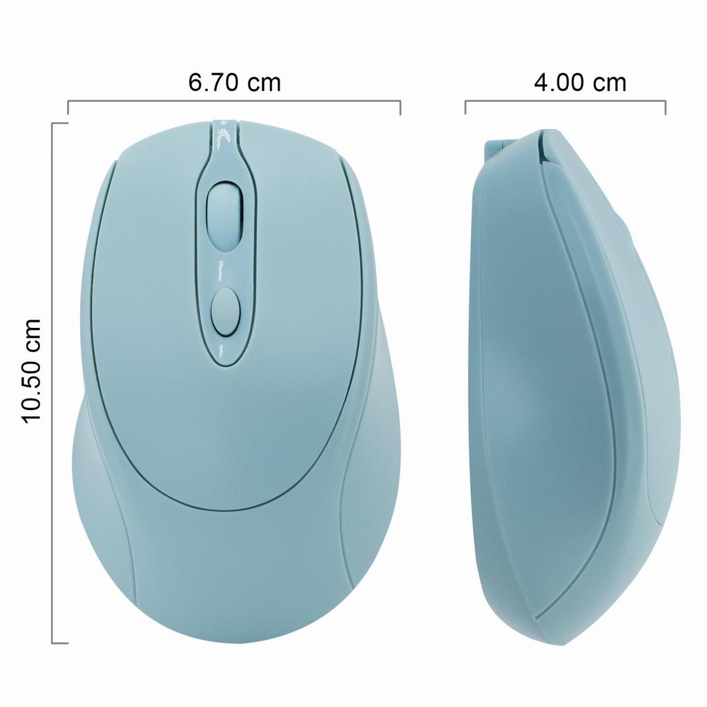 PiMivco Wireless Bluetooth Mouse with 3 DPI Compatible with and Android Mouse, Mouse, Rechargeable, Quiet, Dual-Mode 2.4GHz, 4-Button Settings,