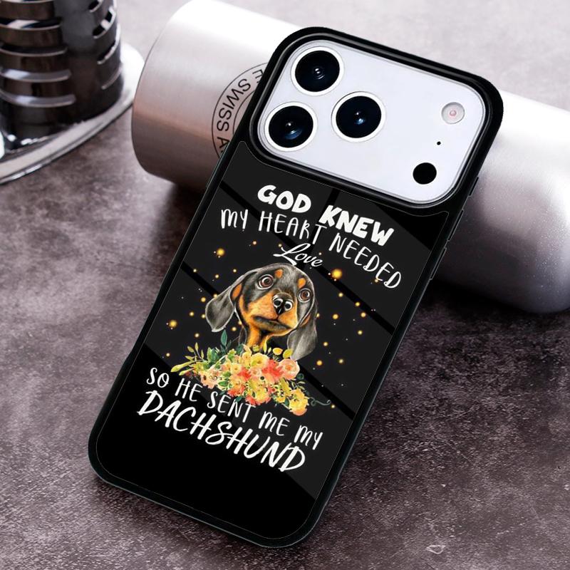 

Cartoon Dachshund Dog Phone Case For iPhone 17 16 15 14 13 12 11 Pro Max Plus 17Air Soft Silicone Cover iPhone 14