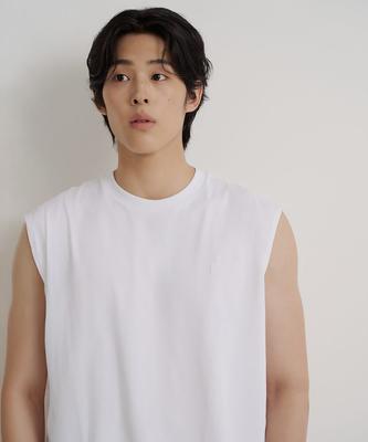 Binpolmen [Essential] Sleeveless T-Shirt White