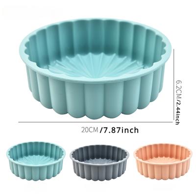 Charlotte Kuchenform Silikon Antihaftbeschichtung 8 Zoll Runde Käsekuchenformen zum Backen