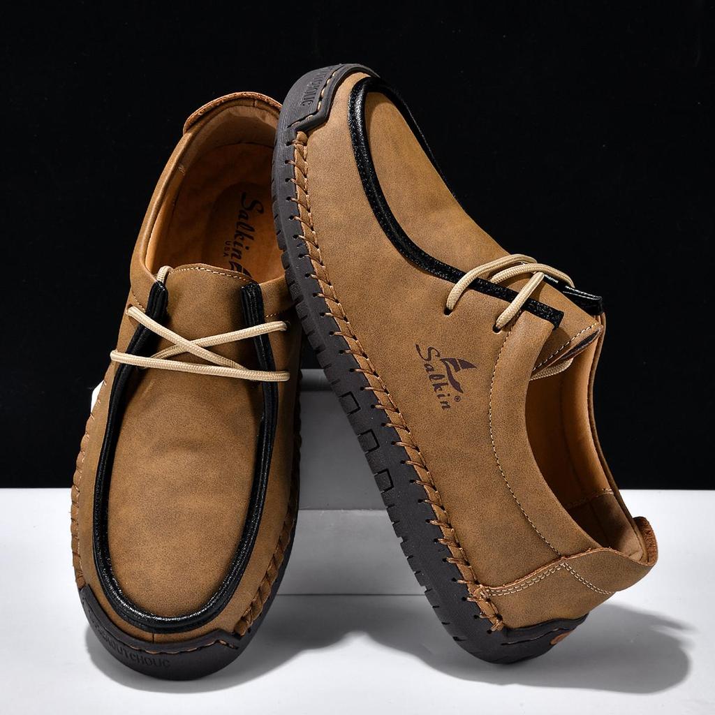 Unisex Schuhe Handgefertigte Lässige Lederschuhe Herren Komfort Fahrschuhe Weiche Leder Slipper Herrenschuhe Mokassins Damenschuhe