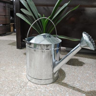 5/7/10/15L Edelstahl Gießkanne für Blumen Große Kapazität Leichte Metallgießkanne mit langem Ausguss Gartengießkanne