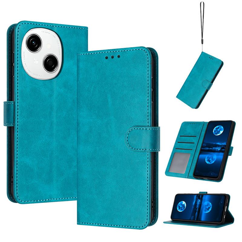 Magnetic Flip Cover Leather Case For Tecno Spark Go 1 2025 SparkGo 2024 30C 20C Pop 9 8 Cases Solid Color Skin Feel Wallet Bags