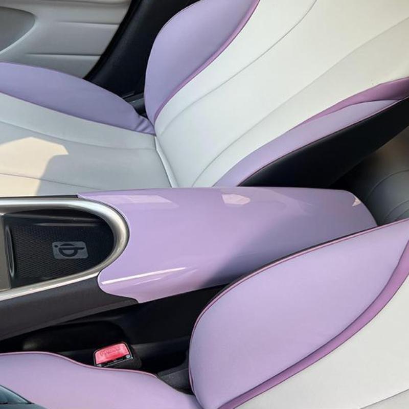 For BYD Dolphins Armrest Box Cover Sticker ABS Interior Decoration Center Console Rear Anti Kick Protective Sleeve Accessories