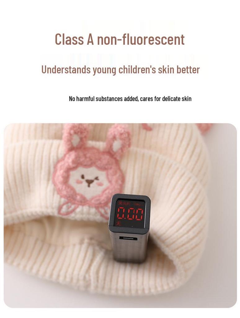 Warm Knit Baby Beanie - Cute, Windproof, Wool Hat for Infant Girls (Autumn & Winter)