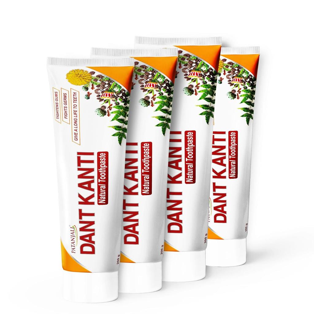 Patanjali Dant Kanti Natural Toothpaste 700G Pack of 1 Herbal Oral Care Fresh Breath Healthy Gums