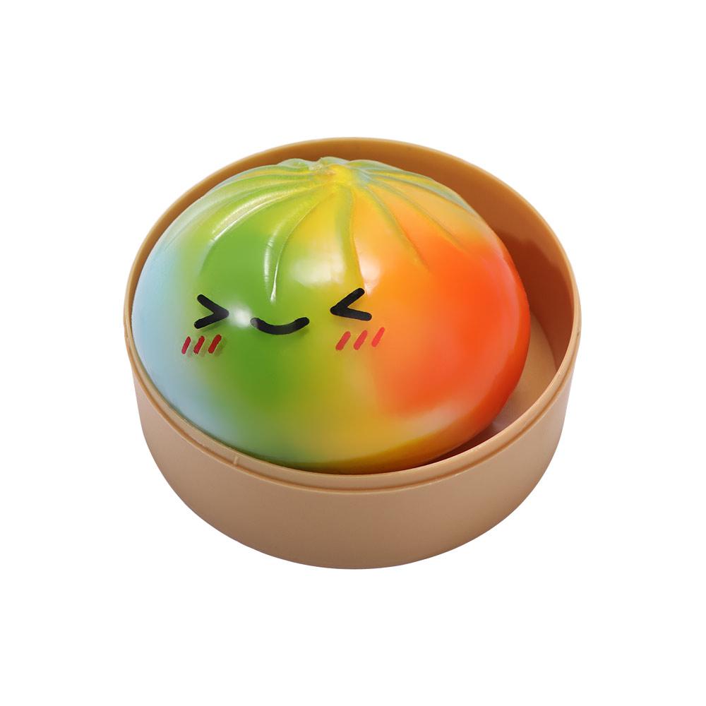 Regenbogenfarbe Quetsch-Knödel Langsam aufsteigender Sensorischer Fidget Ball Knödel Quetschspielzeug Kinder Erwachsene