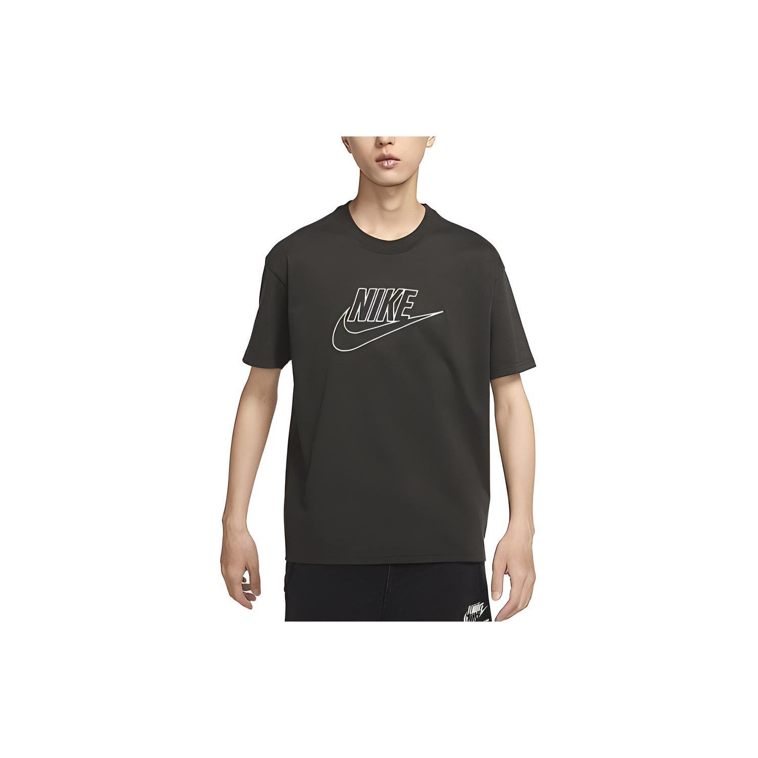 Nike Logo Printing Casual Round Neck Short Sleeve Red Green Men s DR7826-355 XXL
