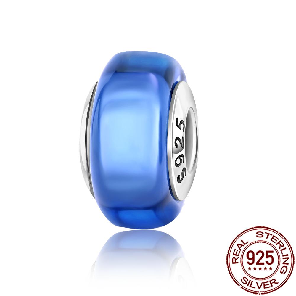 New Designer Charms Copper Colorful Murano Glass Beads Suitable For Genuine Fashion Bracelet Necklace Diy Jewelry