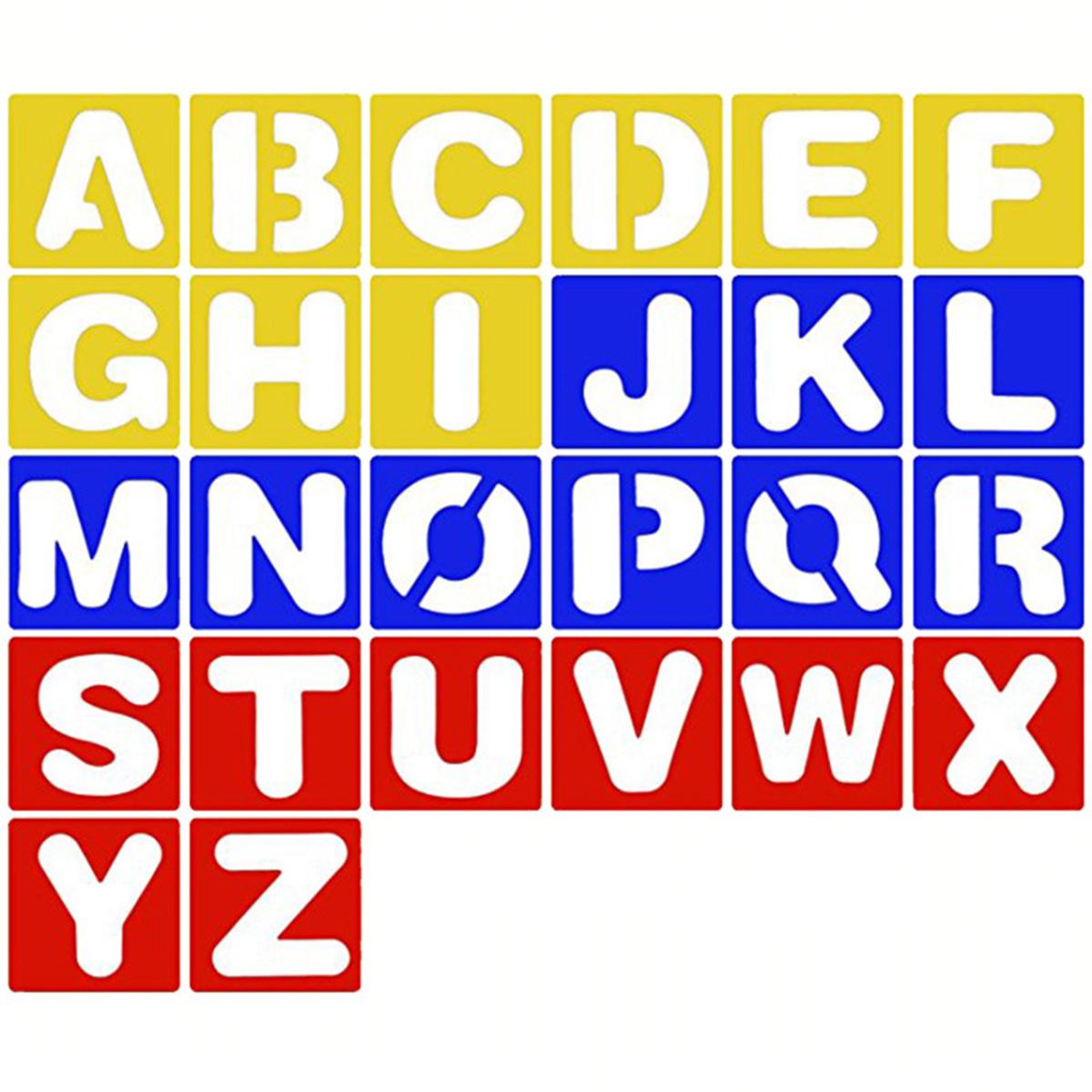 Stencils for Painting Plastic Alphabet Template Learning Supplies Durable Hollowed Design Scrapbooking DIY Crafts School