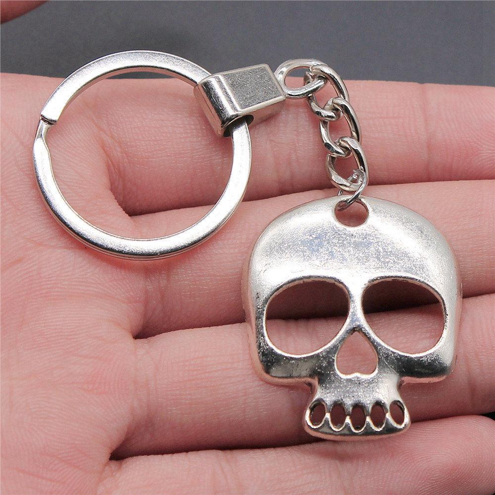 30mm Keychains Bat Cross Skull Vintage Jewelry Supplies QY006