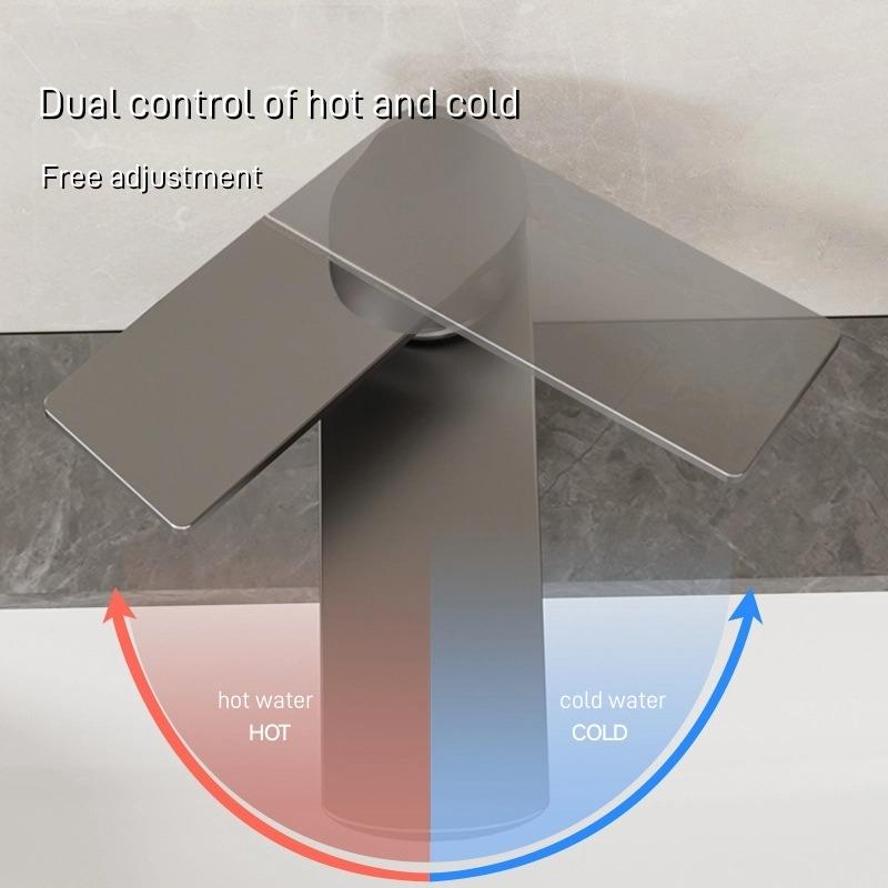 Stainless Steel Faucet Washbasin Sink Hot And Cold Water Household Bathroom Washbasin Bathroom Cabinet Basin Mixer