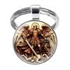 Fashion Alloy Keychain Pendant Round Metal Key Ring