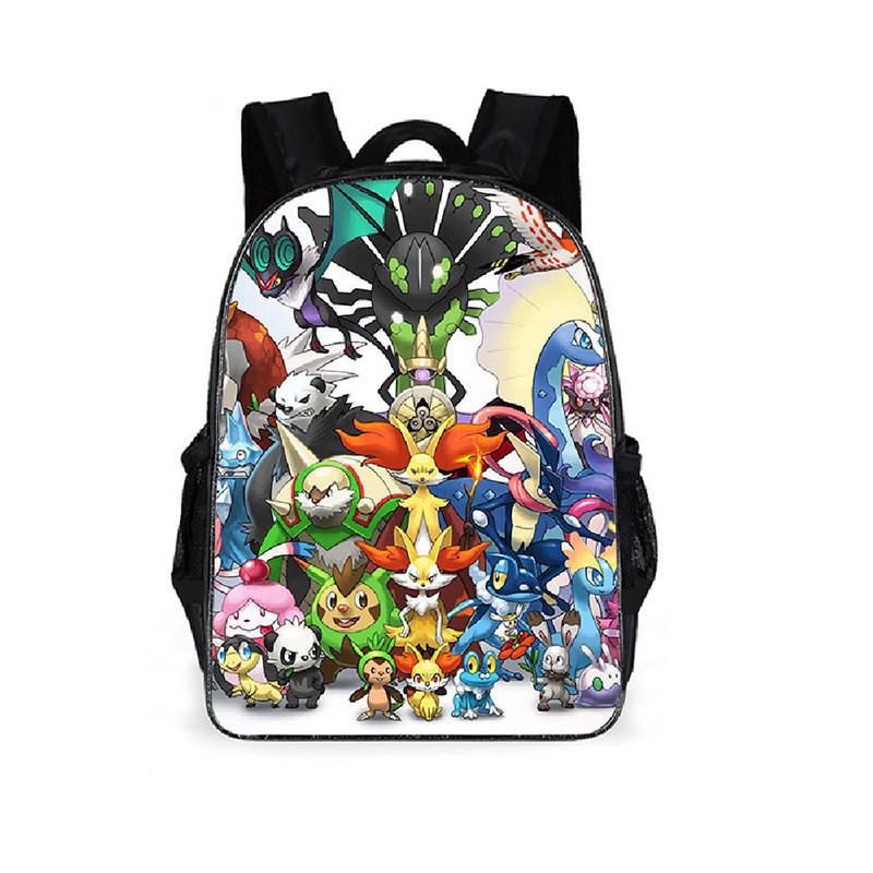 Character Print Cute Children Student Bag With Breathable Fabric Oxford
