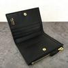 Used Unused Item PRADA Compact Wallet NERO Black RFID with Box 155